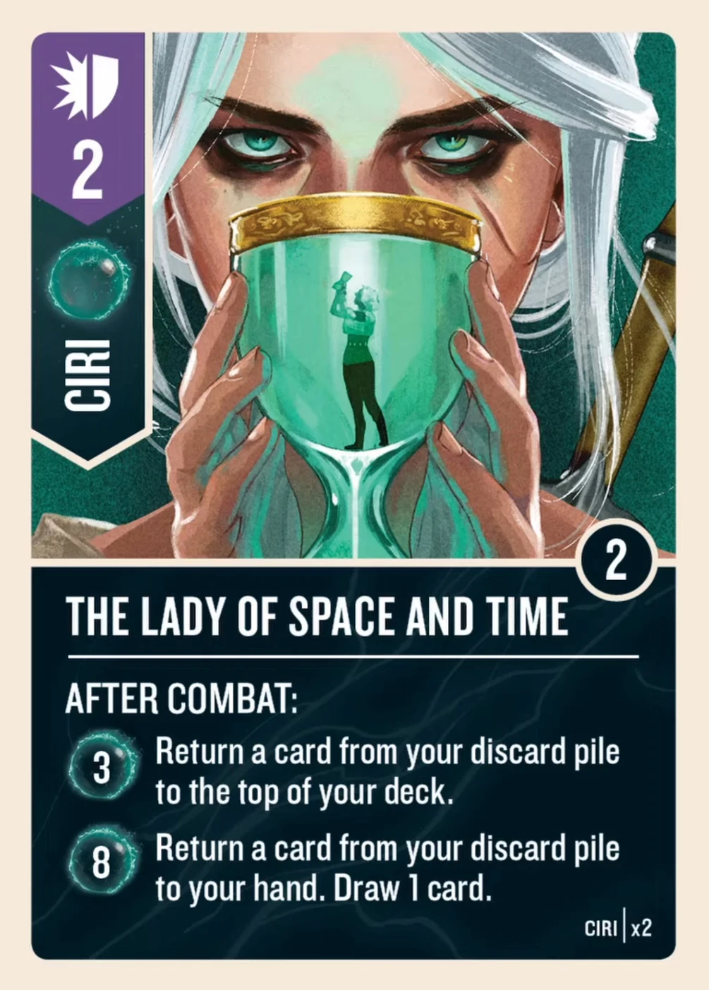 The lady of space and time