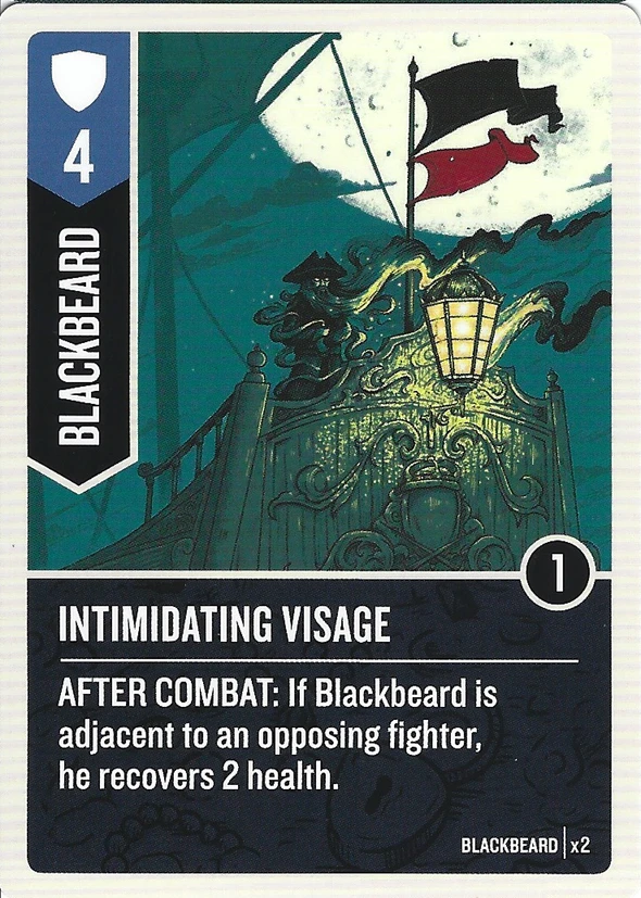 Intimidating visage