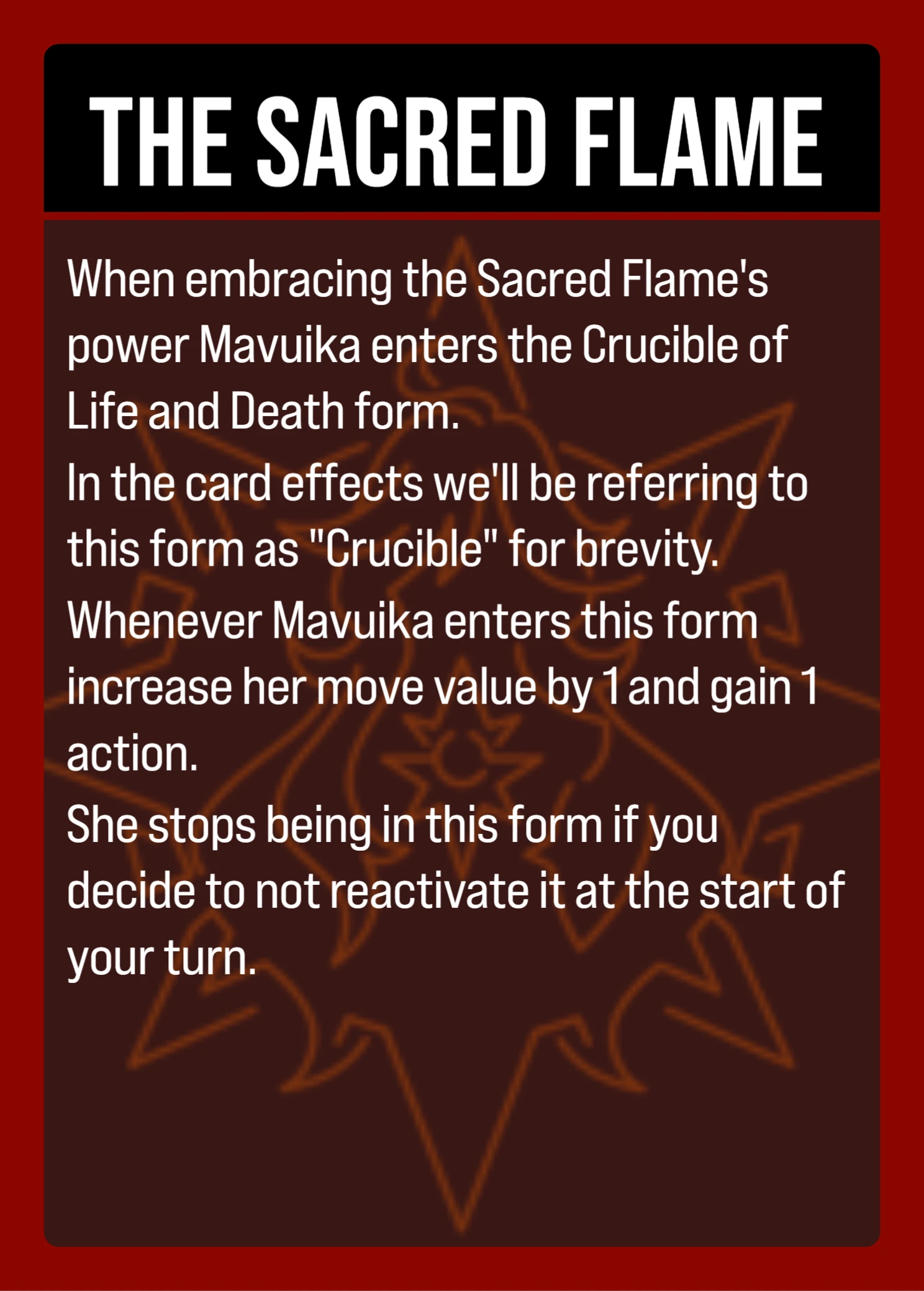 The Sacred Flame