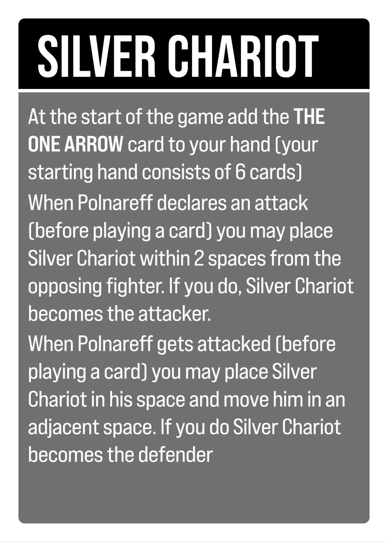 Silver Chariot
