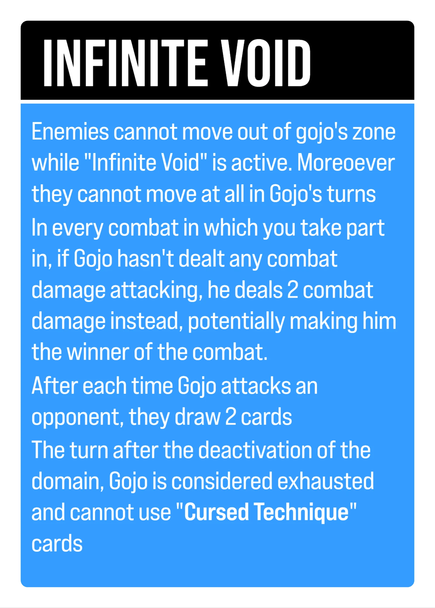 Infinite void